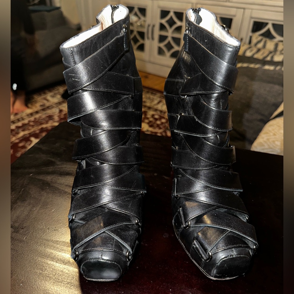 Christian Louboutin Nitoinimoi 120 Bandage booties, 40, US size 10. (Boots only)